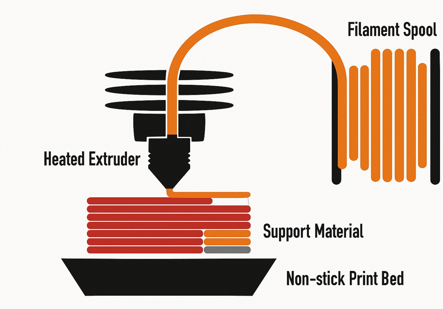 3D列印FDM技術的工作原理